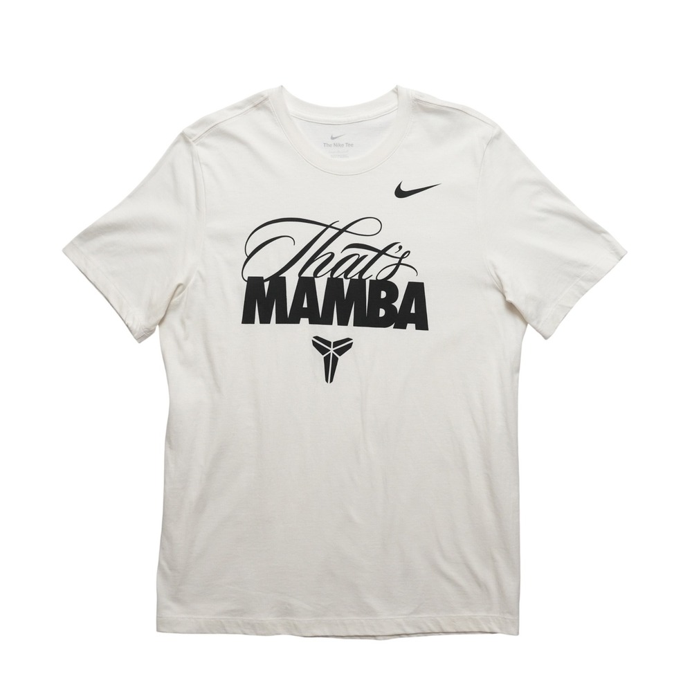 Nike Kobe Bryant‎ Thats Mamba T Shirt Mens Large White Graphic Tee